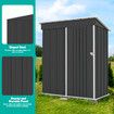 Garden Storage Shed Outdoor Backyard Tool Garage Bike Lockable Utility House Pet Dog Cat Shelter Galvanised Steel Plastic Tilted Roof 160x95x180cm