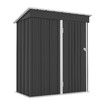 Garden Storage Shed Outdoor Backyard Tool Garage Bike Lockable Utility House Pet Dog Cat Shelter Galvanised Steel Plastic Tilted Roof 160x95x180cm