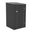 Garden Storage Shed Backyard Outdoor Tool Lockable Bike Garage Utility House Pet Dog Cat Shelter Plastic Galvanised Steel Tilted Roof 99x104x160cm