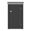 Garden Storage Shed Backyard Outdoor Tool Lockable Bike Garage Utility House Pet Dog Cat Shelter Plastic Galvanised Steel Tilted Roof 99x104x160cm