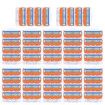 New 48pcs Razor Blade Bald Men Shaving Razors Shaver Blades Refills for Gillette Fusion 5 Orange Gifts for Businessmen