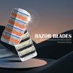 New 48pcs Razor Blade Bald Men Shaving Razors Shaver Blades Refills for Gillette Fusion 5 Orange Gifts for Businessmen