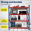 Luxsuite Shelving Garage Warehouse Rack Pallet Racking Storage Shelves 2x2m Adjustable 4 Tier Unit Metal Shelf Organiser for Home Office Kitchen