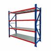 Luxsuite Shelving Garage Warehouse Rack Pallet Racking Storage Shelves 2x2m Adjustable 4 Tier Unit Metal Shelf Organiser for Home Office Kitchen