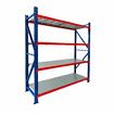 Luxsuite Shelving Garage Warehouse Rack Pallet Racking Storage Shelves 2x2m Adjustable 4 Tier Unit Metal Shelf Organiser for Home Office Kitchen