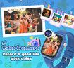 4G Smart Watch Kids LBS GPS Location WIFI Video Call SOS Child Smartwatch HD Camera Monitor Tracker Photo Viewing Phone Watch Col.BLUE