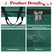 Christmas Tree Bag with Handles and Zippers for Pop Up Christmas Tree Decorations (Green, 76*76*11cm)