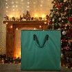 Christmas Tree Bag with Handles and Zippers for Pop Up Christmas Tree Decorations (Green, 76*76*11cm)