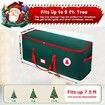 Christmas Tree Storage Bag with Durable Handles, Sleek Dual Zipper & Tag Card, Waterproof Tear-Proof Holiday Xmas Bags (122*38*50cm)