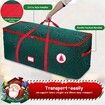 Christmas Tree Storage Bag with Durable Handles, Sleek Dual Zipper & Tag Card, Waterproof Tear-Proof Holiday Xmas Bags (122*38*50cm)
