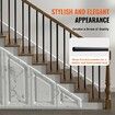 Staircase Metal Balusters, 3/4'' Round x 32'' Long Aluminum Decorative Banister Spindles, 101 Pack Deck Baluster with Screws, Classic Hollow Deck Railing Satin Black Powder Coated for Porch