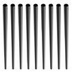 Staircase Metal Balusters, 3/4'' Round x 32'' Long Aluminum Decorative Banister Spindles, 101 Pack Deck Baluster with Screws, Classic Hollow Deck Railing Satin Black Powder Coated for Porch