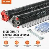 Garage Door Torsion Springs Pair of 0.218 x 2 x 23inch with Winding Bars