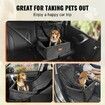 Dog Booster Car Seat Pet Car Seat for Small Medium Dog up to 18.1 kg Black