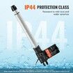 Linear Actuator 12V, 10 Inch Heavy Duty 1320lbs/6000N Linear Actuator, 0.19"/s Linear Motion Actuator with Mounting Bracket & IP44 Protection for Electric Door Industrial Machinery Vessels Cargo