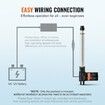 Linear Actuator 12V, 10 Inch Heavy Duty 1320lbs/6000N Linear Actuator, 0.19"/s Linear Motion Actuator with Mounting Bracket & IP44 Protection for Electric Door Industrial Machinery Vessels Cargo