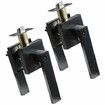 Entry Lever Door Handle 2PCS Black Entry Knob Lock and Key Locking Lever