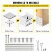 Standoff Post Base 203x203mm Adjustable Post Base Post Mender Offers Moisture Protection Adjustable Post Anchor with Fiber Drawing Surface and Full Set of Accessories for Rough Size Lumber