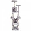 Cat Tree 183 cm Cat Tower with 2 Cat Condos Scratching Post Light Grey