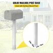 Mailbox Post, 43\" High Mailbox Stand, White Powder-Coated Mail Box Post Kit, Q235 Steel Post Stand Surface Mount Post for Sidewalk and Street Curbside, Universal Mail Post for Outdoor Mailbox