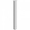 Mailbox Post, 43\" High Mailbox Stand, White Powder-Coated Mail Box Post Kit, Q235 Steel Post Stand Surface Mount Post for Sidewalk and Street Curbside, Universal Mail Post for Outdoor Mailbox