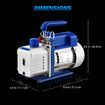 3CFM Vacuum Pump 1 Stage 220V for Refrigerant Air Conditioning AC Conditioner HVAC Refrigeration Food Clothes Packaging Car Maintenance Wine Degassing