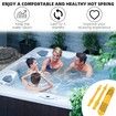 Spa Mineral Sticks for Hot Tub Supplies, Hot Tub Mineral Stick Inserts Filter Cartridge,Yellow 2 Pack