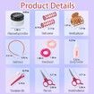 21Pcs Girls Hair Salon Toys, Beauty Salon Set with Pretend Play Hair Salon Stylist Toy Kit with Barber Apron, Hair Dryer, Mirror, Scissors