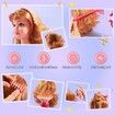 21Pcs Girls Hair Salon Toys, Beauty Salon Set with Pretend Play Hair Salon Stylist Toy Kit with Barber Apron, Hair Dryer, Mirror, Scissors