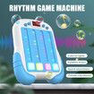 Interactive Rhythm Game Machine for Kids, Handheld Music & Light Puzzle Toy, Quick Push Pop Game (Blue)