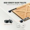 8FT Sliding Barn Door Hardware Closet Track Kit for Single Door I Hanger