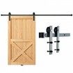8FT Sliding Barn Door Hardware Closet Track Kit for Single Door I Hanger
