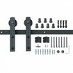 8FT Sliding Barn Door Hardware Closet Track Kit for Single Door I Hanger