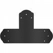 Black T Mending Plate T-shape 8 PCs 6" Flat Connector Post to Beam Bracket