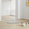 Baby Gate, 749-1468 mm Extra Wide, 762 mm High, Dog Gate for Stairs Doorways and House, Easy Step Walk Thru Auto Close Child Gate Pet Security Gate with Pressure Mount and Wall Mount Kit, White