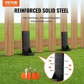Fence Post Anchor Repair Kit 6 Pack Inner 3.5鈥?x3.5鈥?Support Stakes Repair