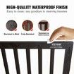 Free Standing Dog Gate 24x60 inch Freestanding Pet Gate Foldable Brown