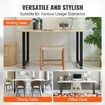 711.2MM Adjustable Furniture Legs, Square Reinforced Steel Office Table legs Set of 2 for DIY, Max Load 453.6KG Heavy Duty Desk Legs, Quick Instalation & Rich Accessories Legs Black