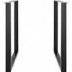 711.2MM Adjustable Furniture Legs, Square Reinforced Steel Office Table legs Set of 2 for DIY, Max Load 453.6KG Heavy Duty Desk Legs, Quick Instalation & Rich Accessories Legs Black