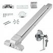 Push Bar Door Locks, Carbon Steel Panic Bars for Exit Doors, with Exterior Lever and 3 Keys, Push Bar Panic Exit Device Door Hardware for Metal Wood Door, for Left and Right Handed Doors
