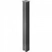 Mailbox Post Stand Mail Box Post 43" Black Powder-Coated Steel for Outdoor