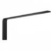 Shelf Bracket, 41 x 15.5 cm 4 Pcs, Heavy Duty Floating Shelf Brackets, Brackets for Shelves, 10mm Thick Matte Black L Shelf Bracket,Steel Shelving Brackets with 72.6 kg Load Capacity