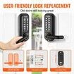 Mechanical Keyless Entry Door Lock 14 Digit Keypad and Handle Embedded