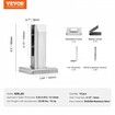 Glass Clamp, 10 PCS Square Glass Railing Bracket for 0.31 "-0.47 " Tempered Glass, 304 Stainless Steel Glass Mounting Clamp, 0.12鈥?Thick Glass Shelf Bracket for Balcony, Garden, Stair, Silver