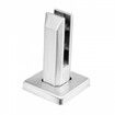 Glass Clamp, 10 PCS Square Glass Railing Bracket for 0.31 "-0.47 " Tempered Glass, 304 Stainless Steel Glass Mounting Clamp, 0.12鈥?Thick Glass Shelf Bracket for Balcony, Garden, Stair, Silver