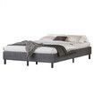 ALFORDSON Bed Frame King Size Mattress Base Foundation Grey Fabric BASIM
