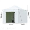 ALFORDSON Gazebo 3x4.5 Pop Up Marquee White