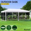 ALFORDSON Gazebo Pop Up Marquee 3x6 Outdoor Tent Party Camping Mesh Wall White