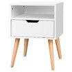 ALFORDSON Bedside Table Nightstand Side Storage Cabinet Scandinavian White