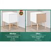 ALFORDSON Bedside Table Nightstand Side Storage Cabinet Scandinavian White